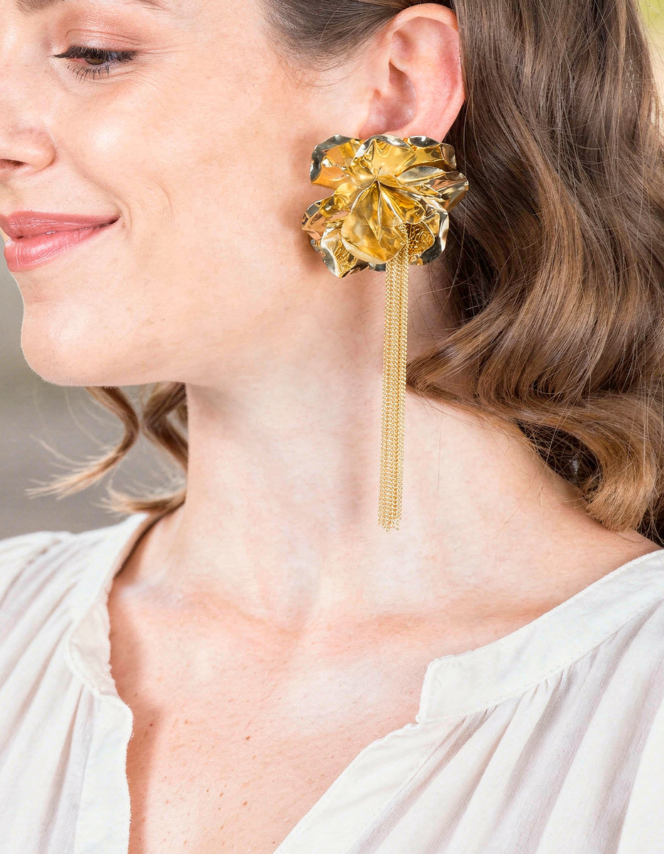 Aretes en forma de rosa Edén