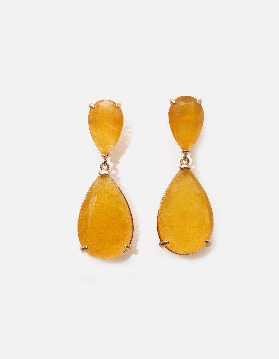 ⚡Ei Aretes en Bronce con Baño Vermeil 22 kt Marquesa