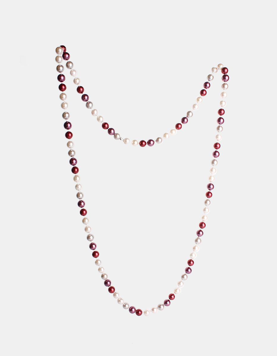 Collar baño rodio perla mabe Isla de Mallorca