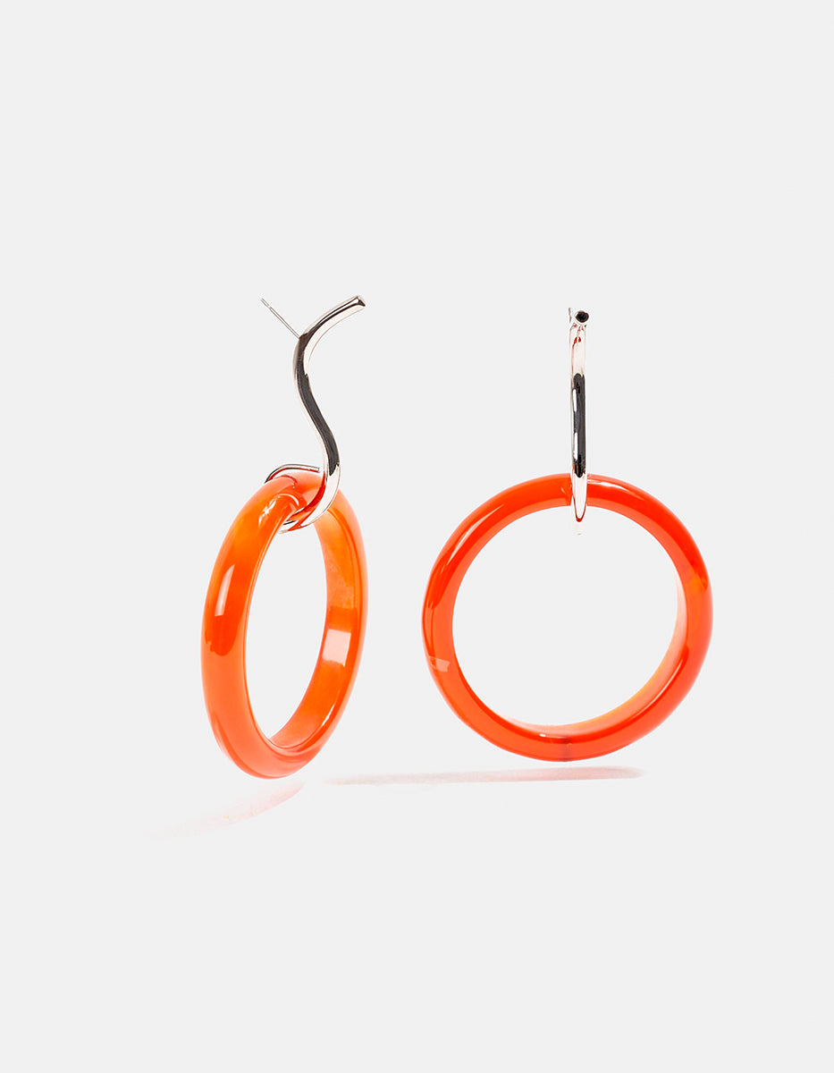 Aretes baño rodio Maui