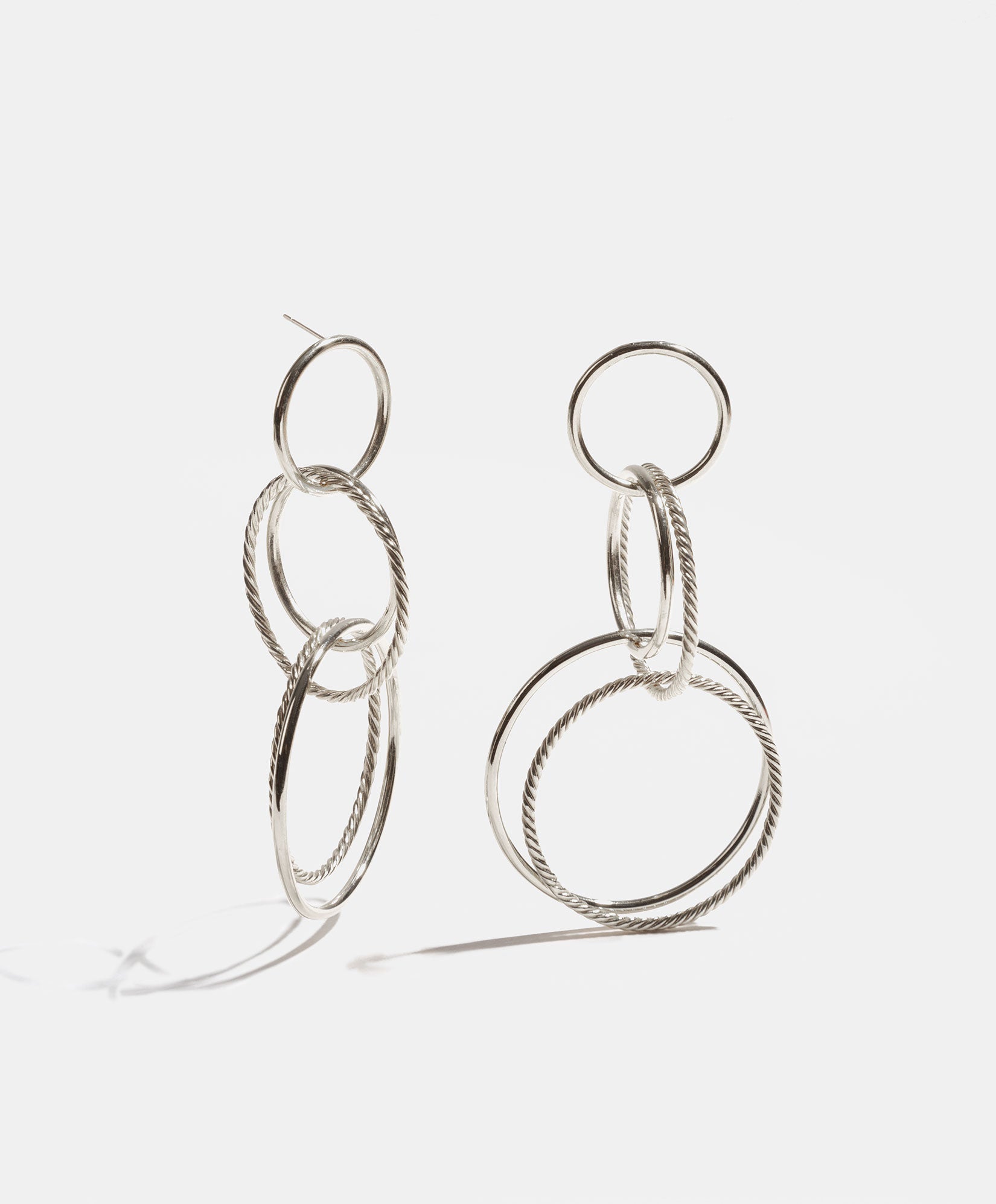 Arracadas aros plateados Centauro