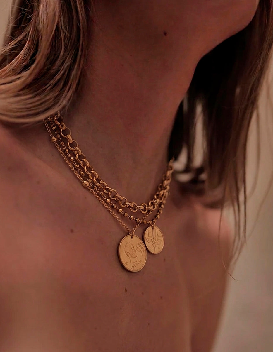 Collar monedas auténticas Memorias