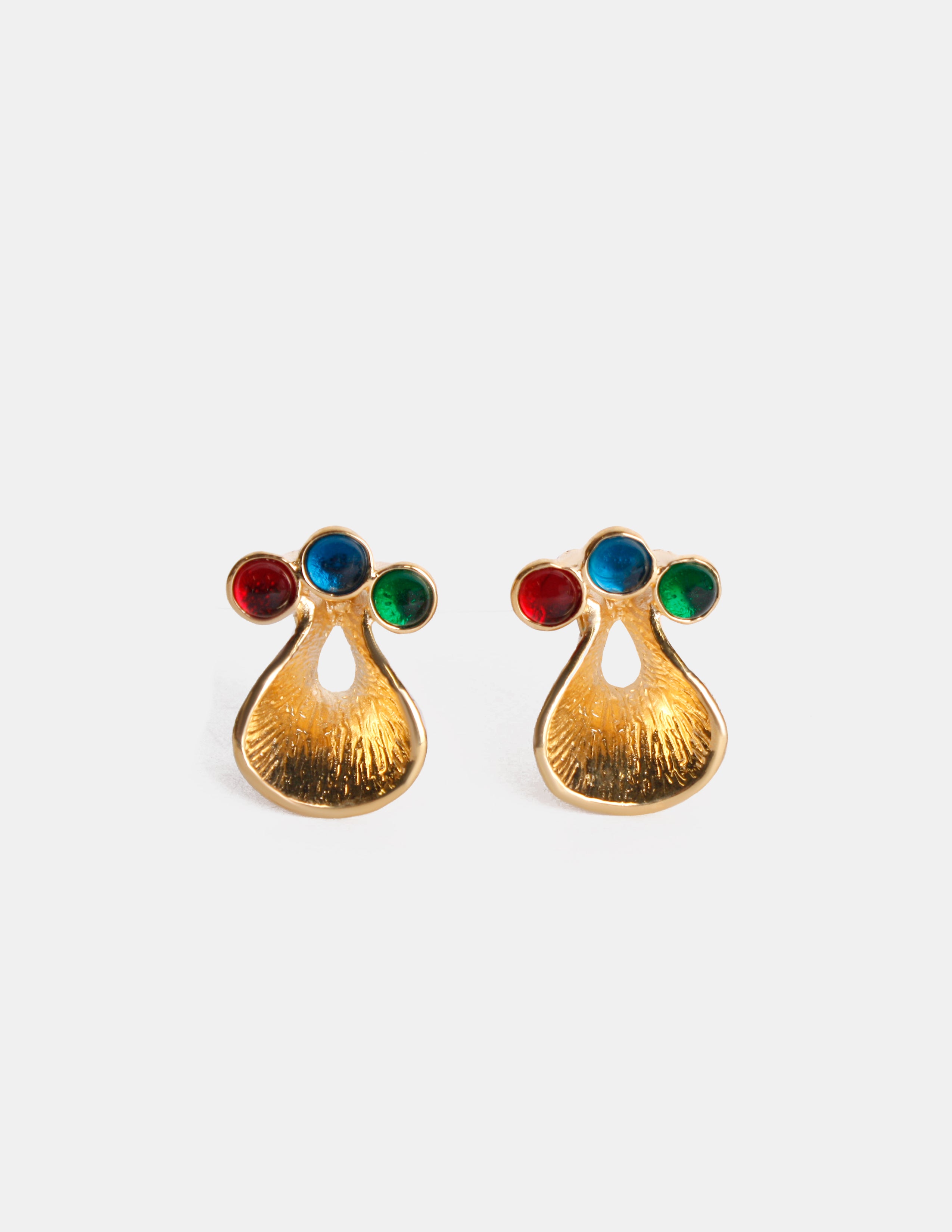Aretes de Bronce con Baño de Oro 22kt Glam Girl