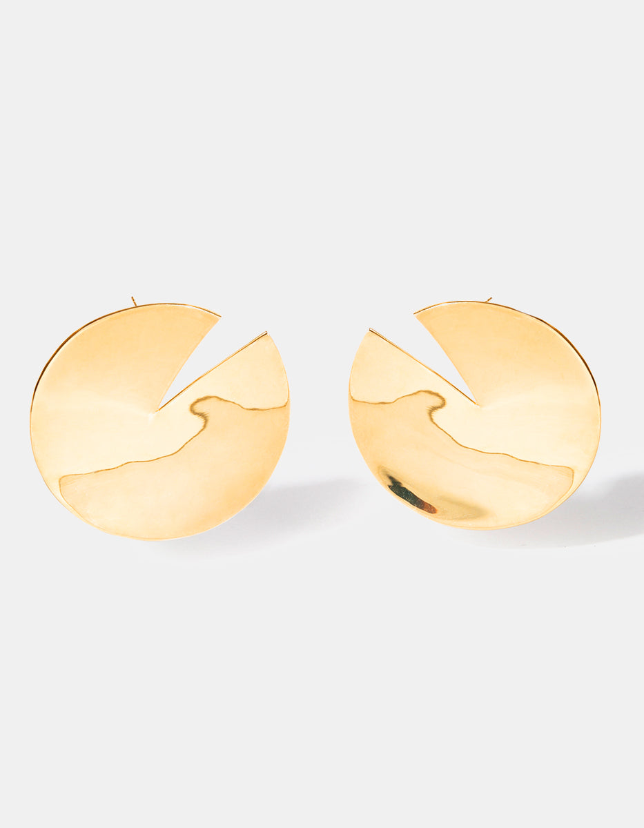 Aretes lisos redondos Golden