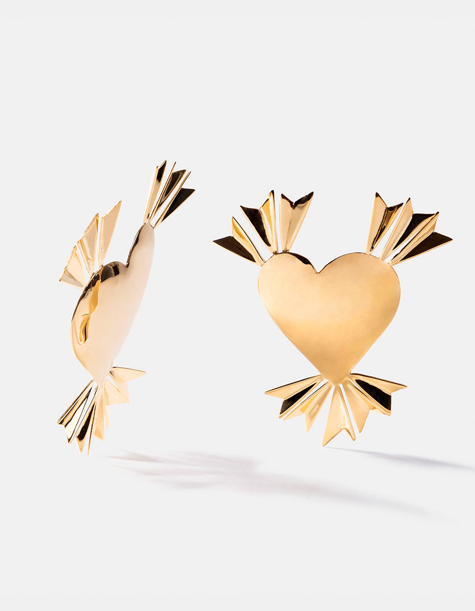 Aretes forma corazón Visión