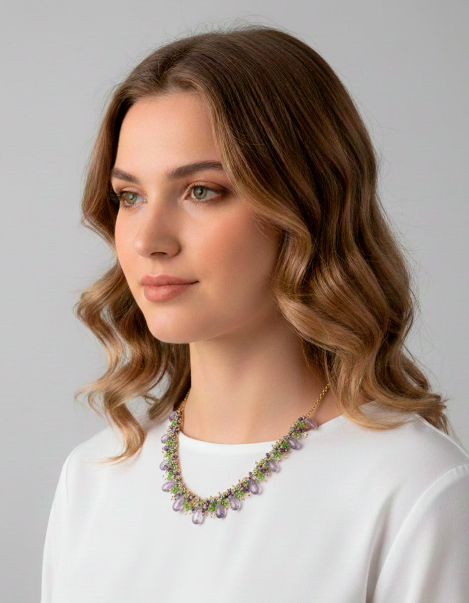 Collar con piedras semipreciosas Secret Garden