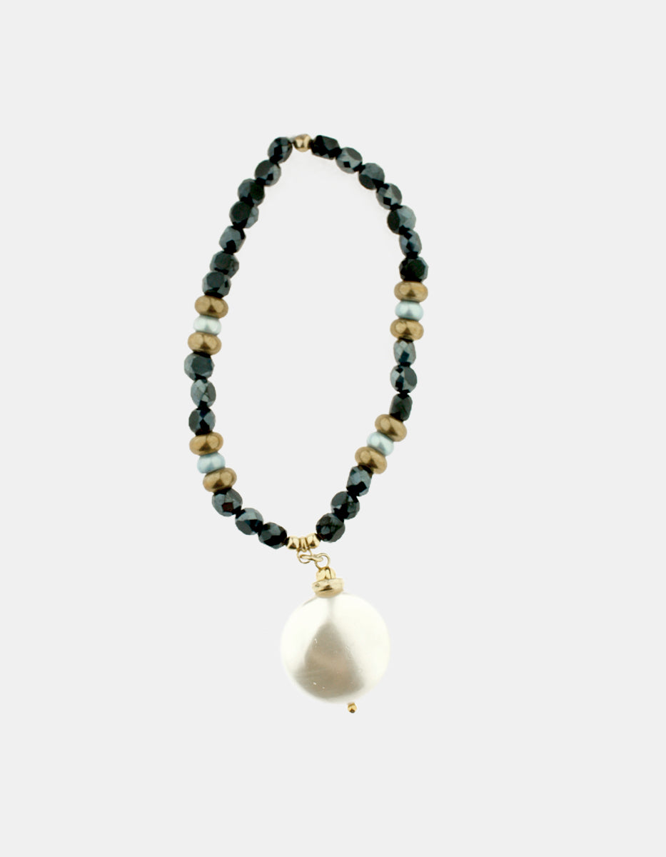 Pulsera en Bronce con Baño de Oro 22 kt Mamá