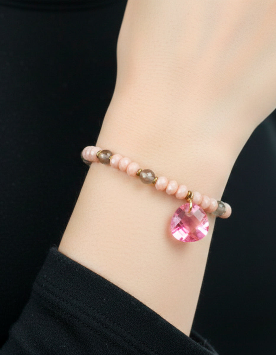 Pulsera en Bronce con Baño de Oro 22 kt Mamá