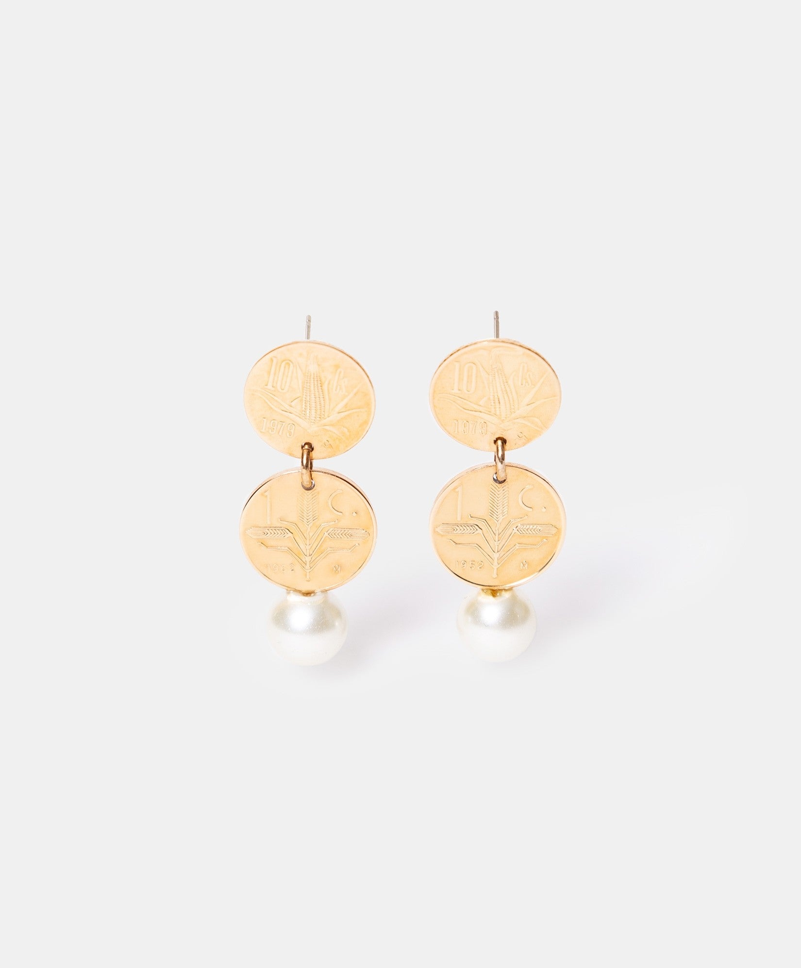 Aretes moneda auténtica Memorias