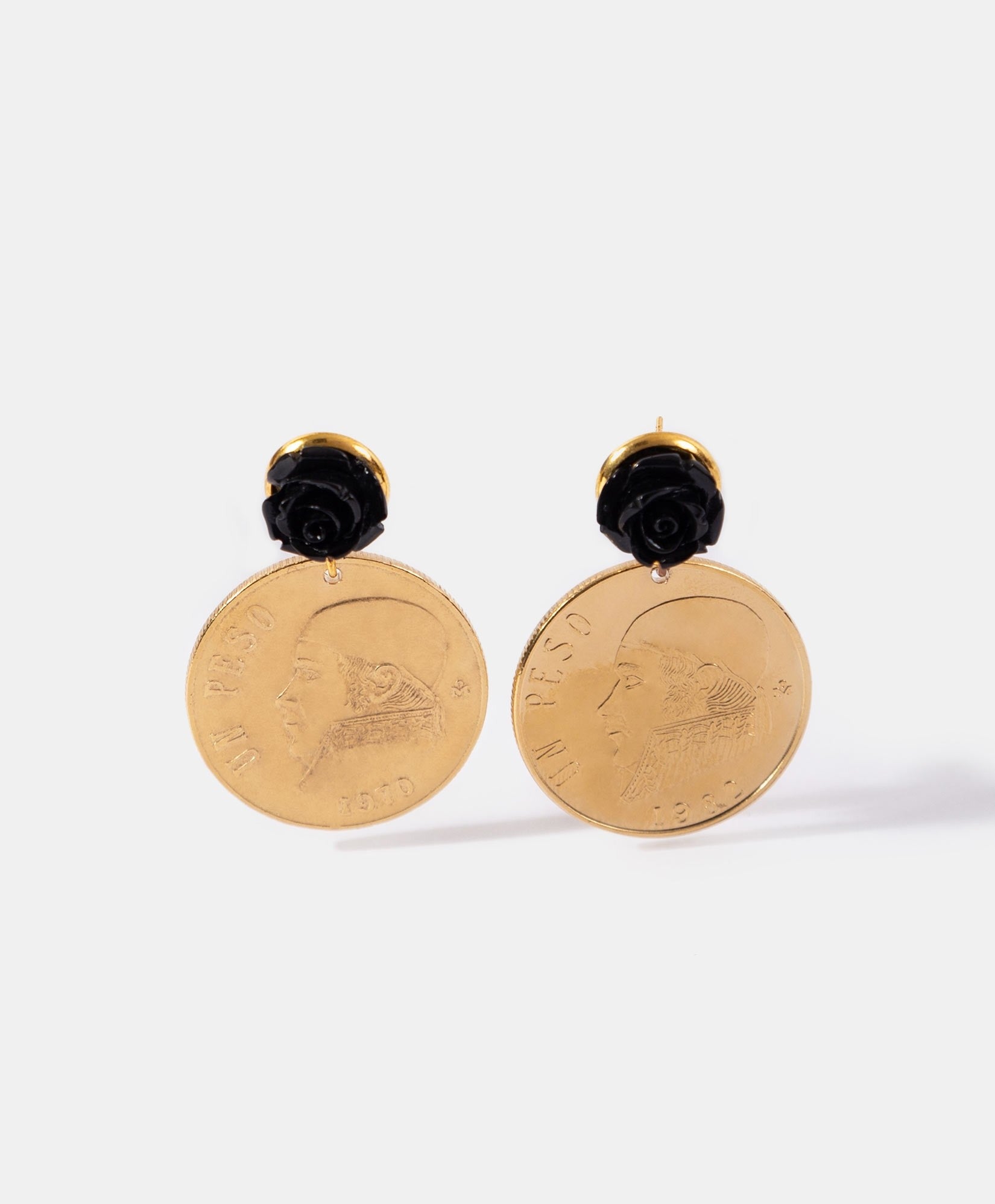 Aretes moneda auténtica Memorias