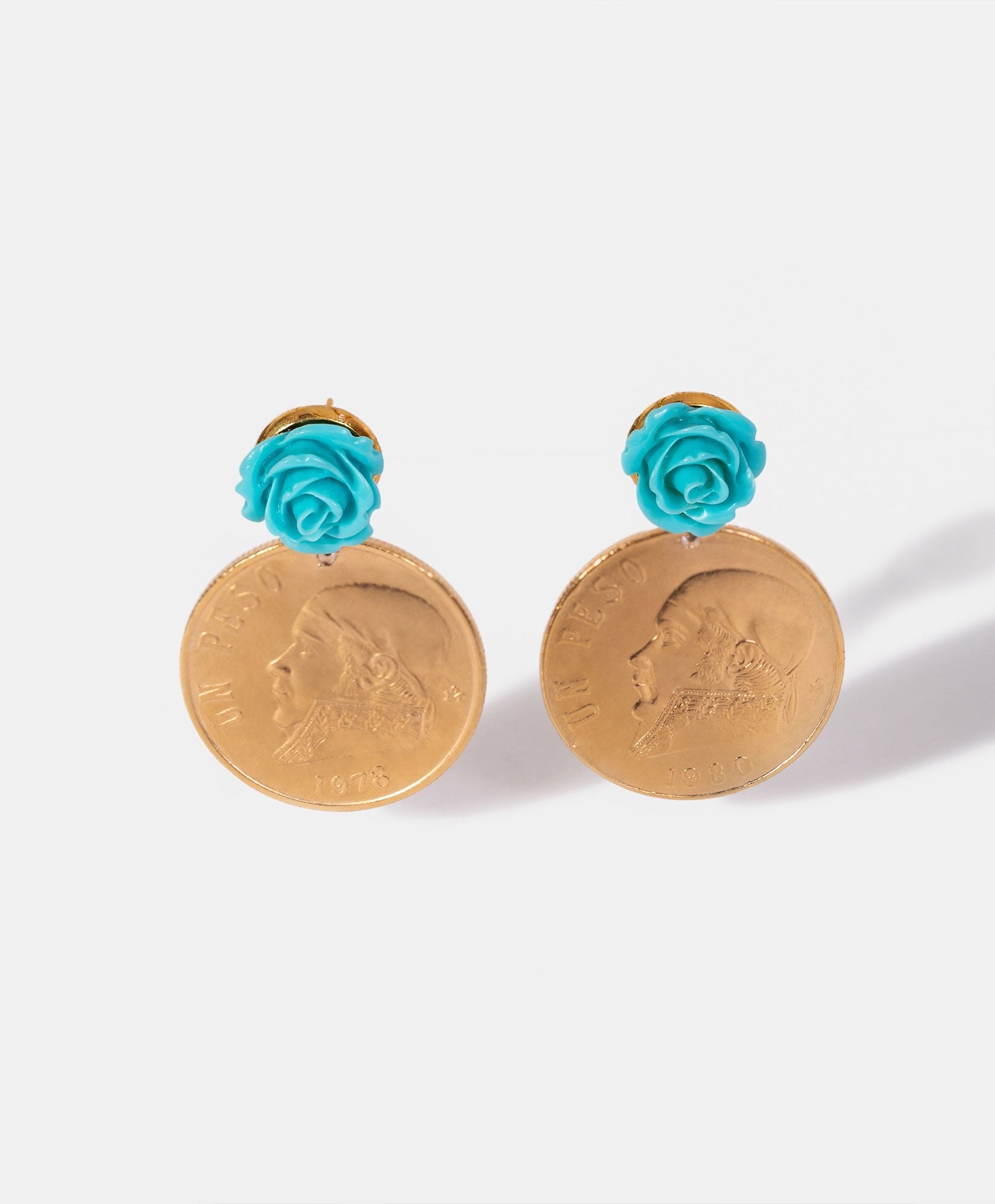 Aretes moneda auténtica Memorias