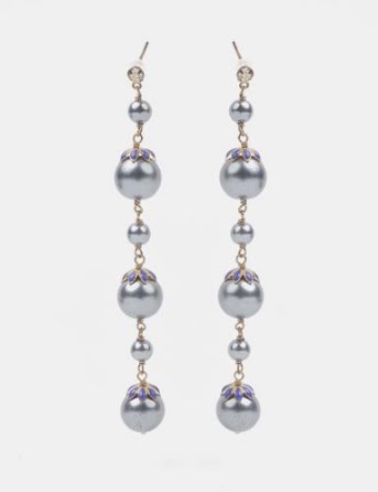Aretes de bronce con baño de platino