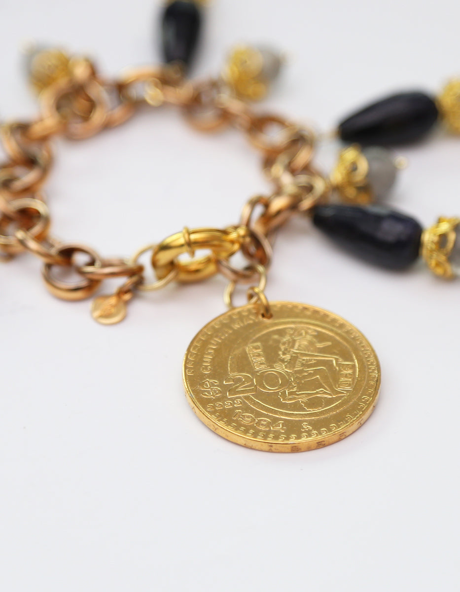 Pulsera de Bronce con Baño de Oro 22kt By Daniel