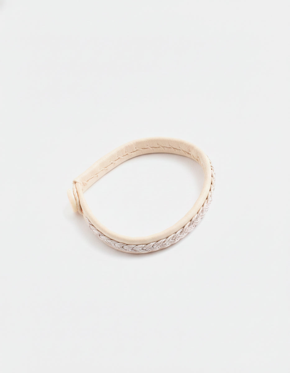 ⚡Ei Pulsera de Bronce con Baño Plateado Zeus