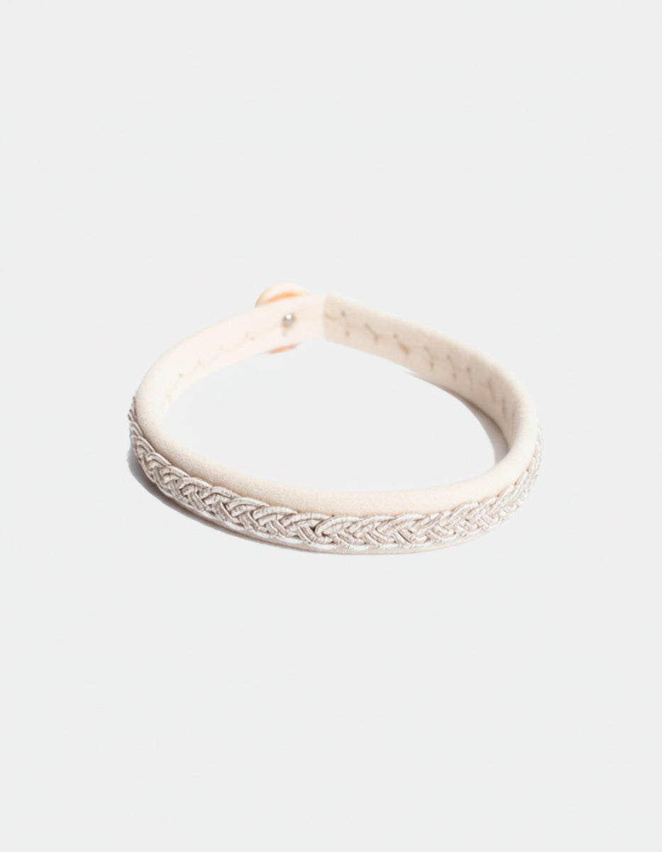 ⚡Ei Pulsera de Bronce con Baño Plateado Zeus