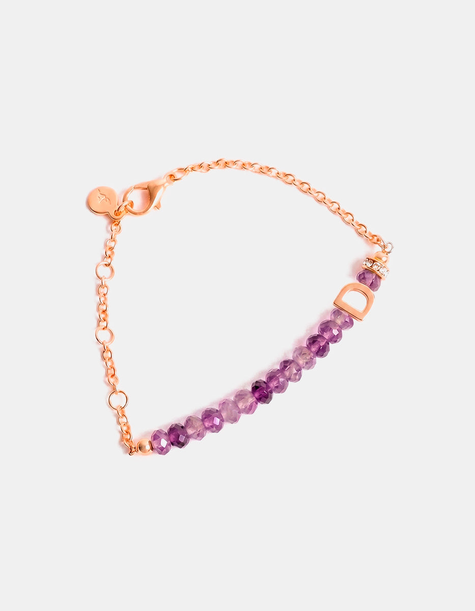 Pulsera con inicial D Lady