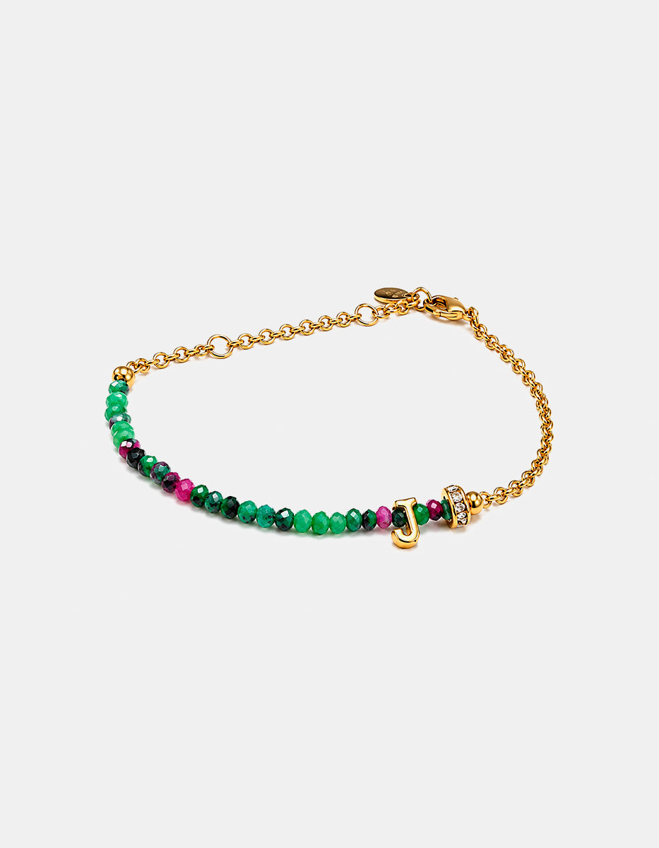 Pulsera con inicial J Lady