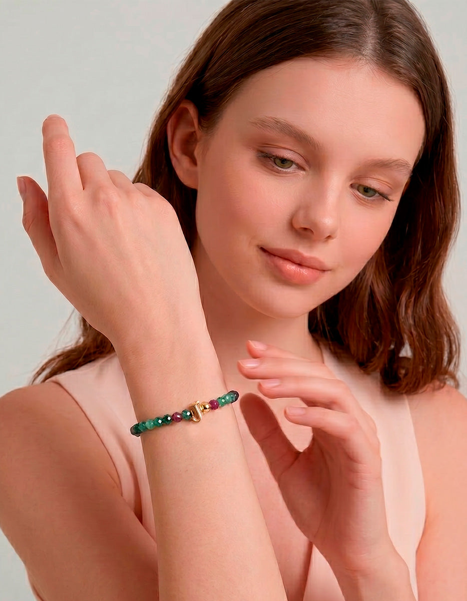 Pulsera con inicial J Lady