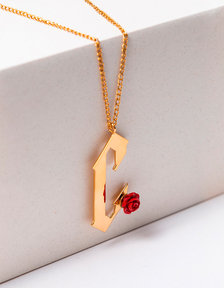 Inicial estilo gótico letra C Rock & Glam