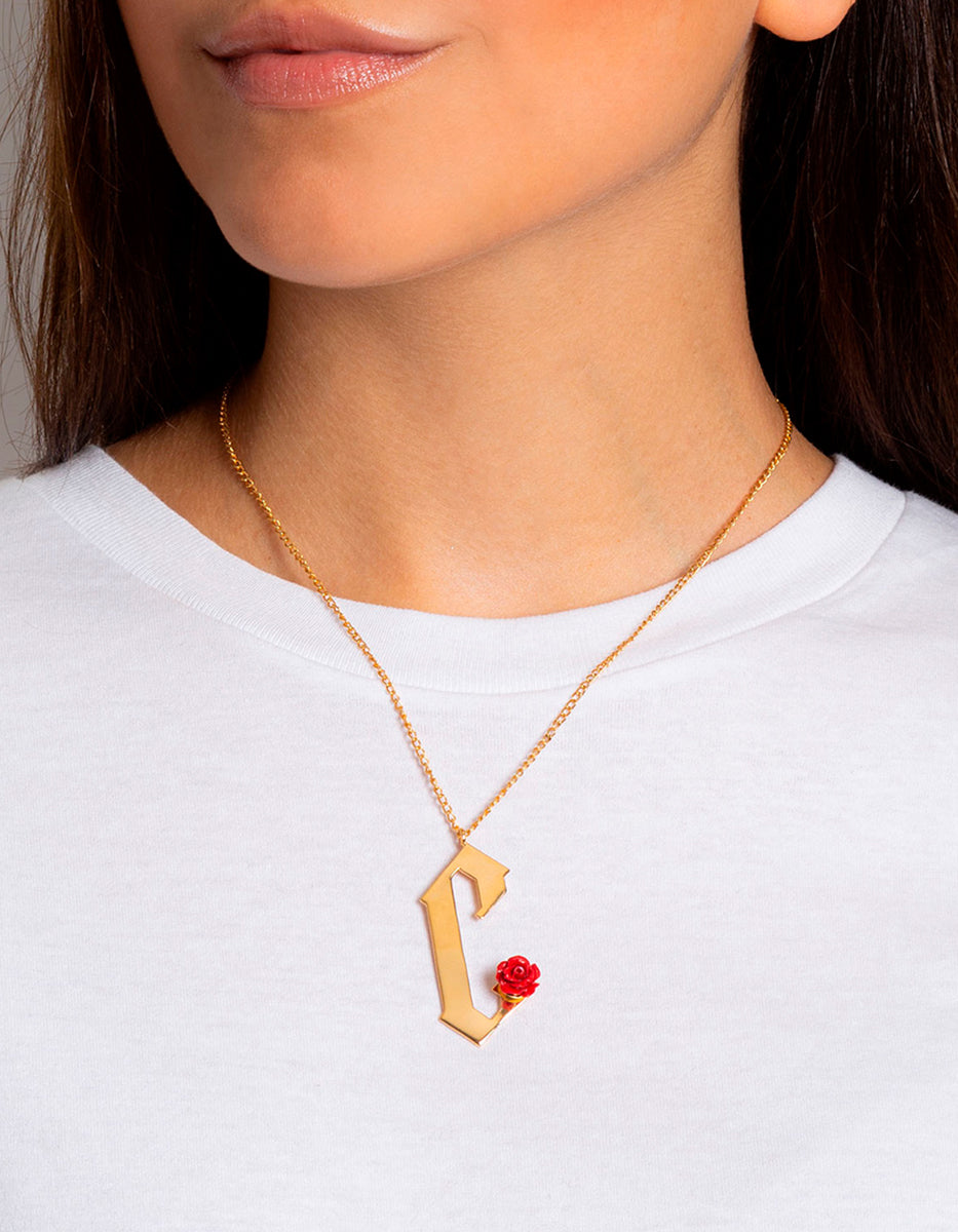 Inicial estilo gótico letra C Rock & Glam