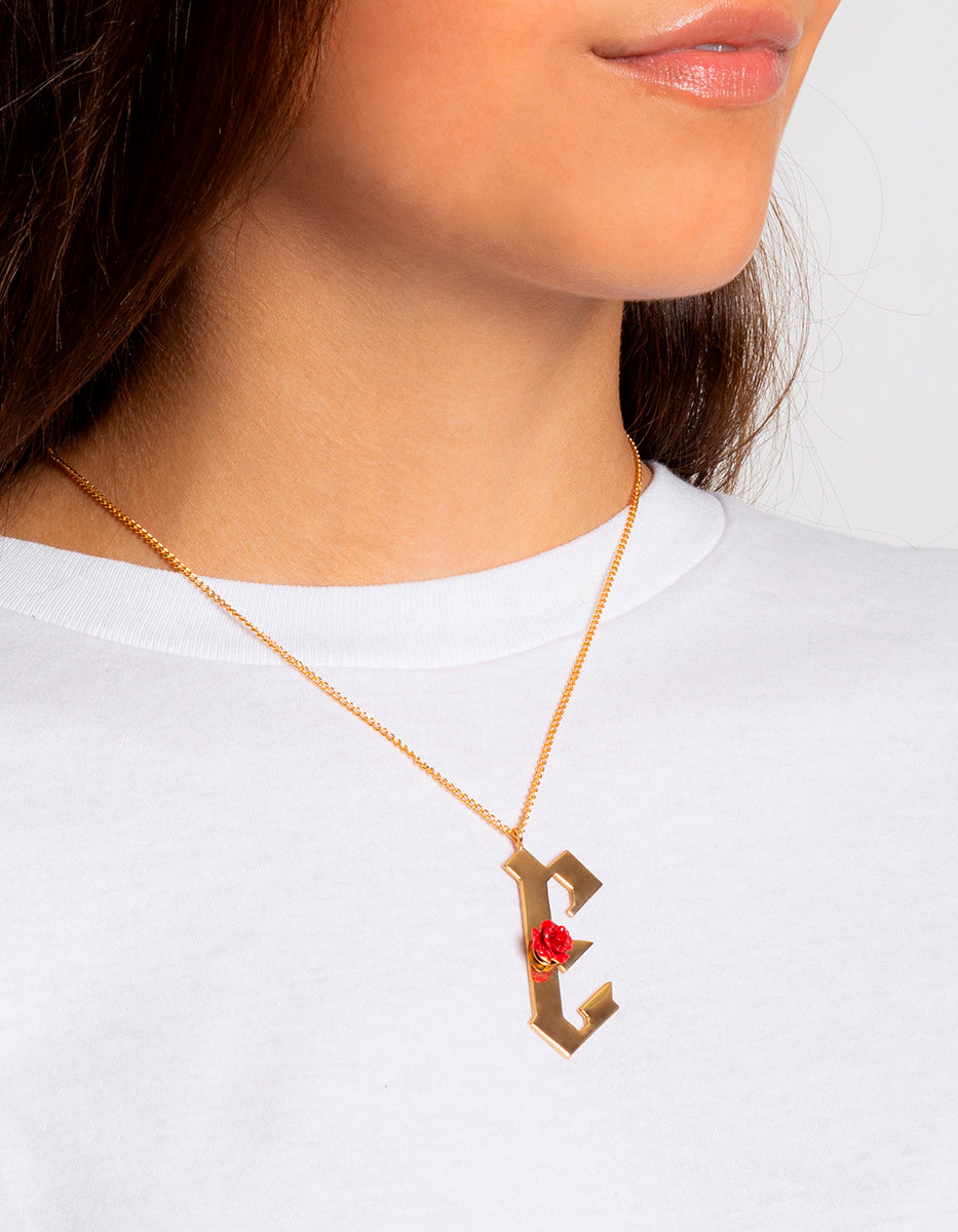 Inicial estilo gótico letra E Rock & Glam