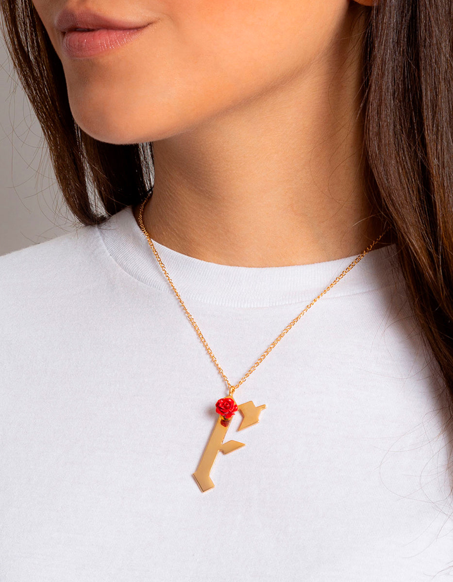 Inicial estilo gótico letra F Rock & Glam