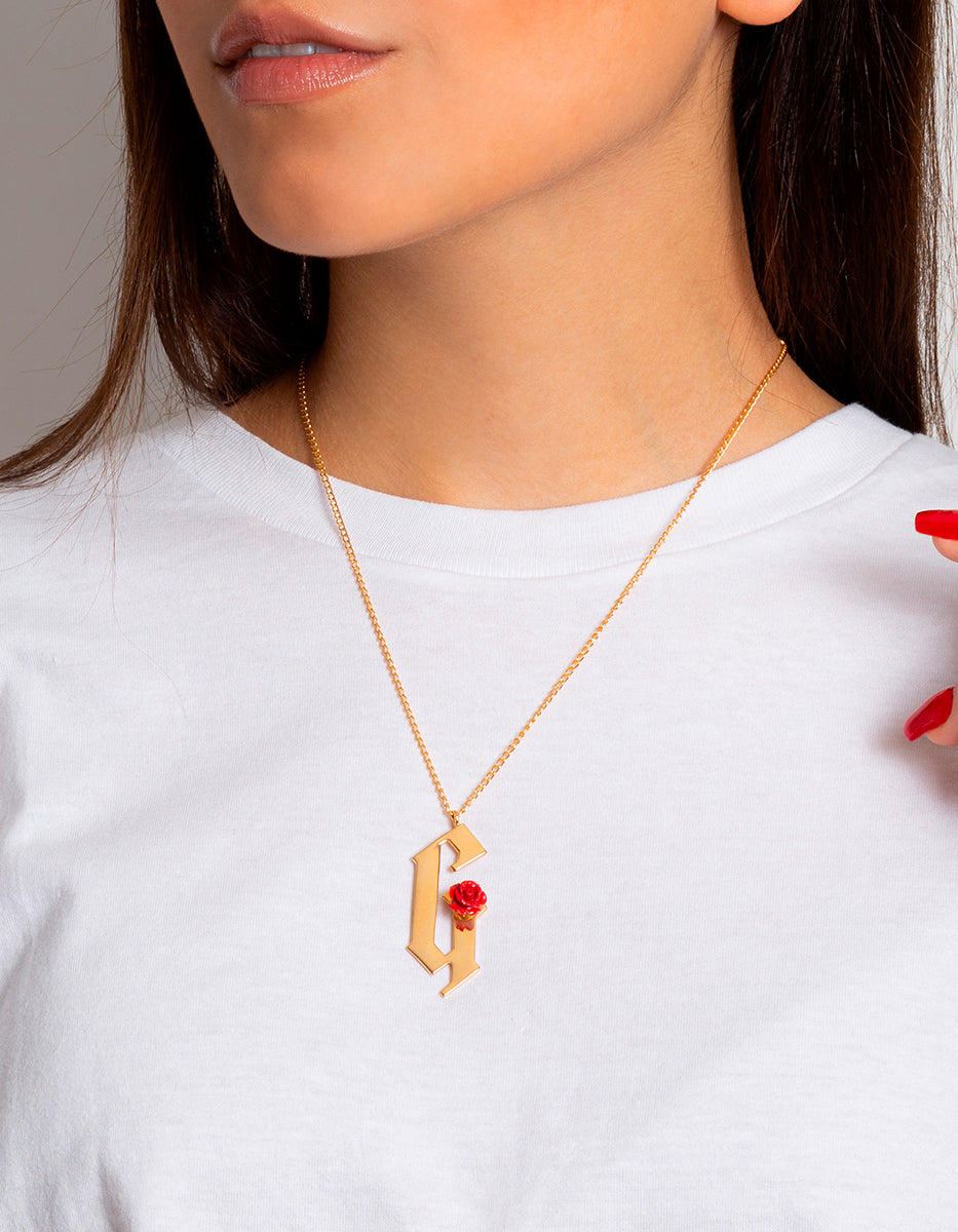 Inicial estilo gótico letra G Rock & Glam