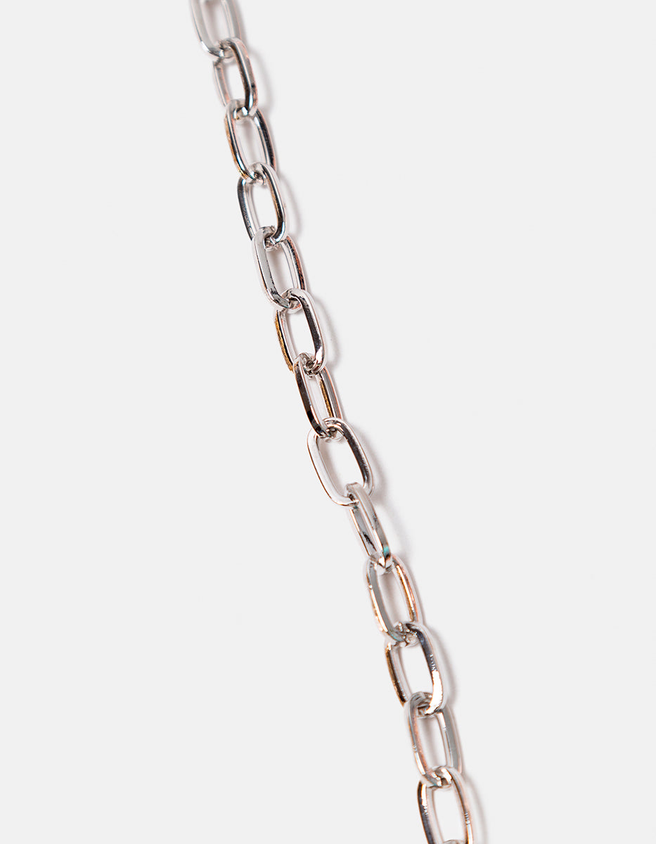 Collar de bronce con baño de rodio Fenicia