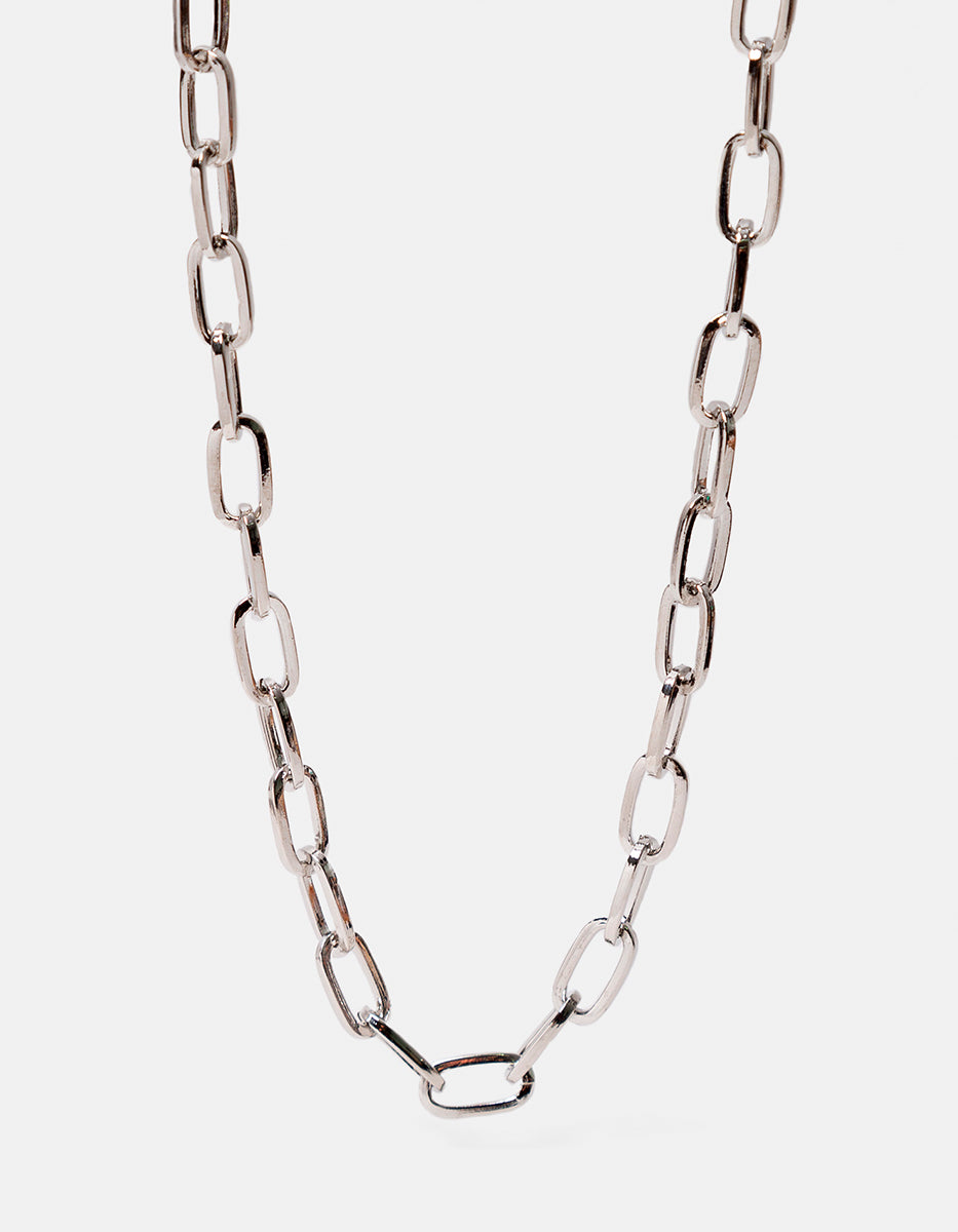 Collar de bronce con baño de rodio Fenicia