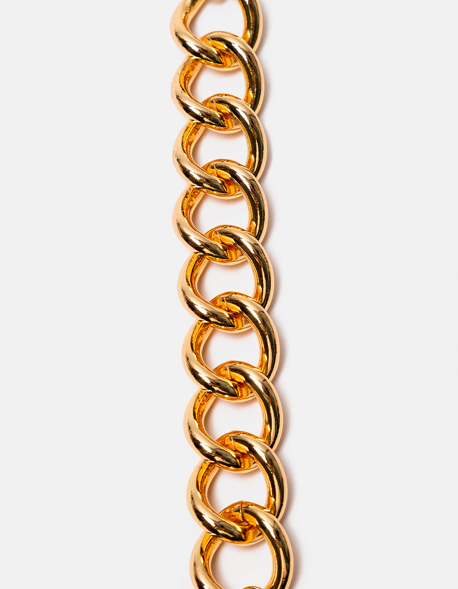 Pulsera de bronce con baño de oro 22 kt Fenicia