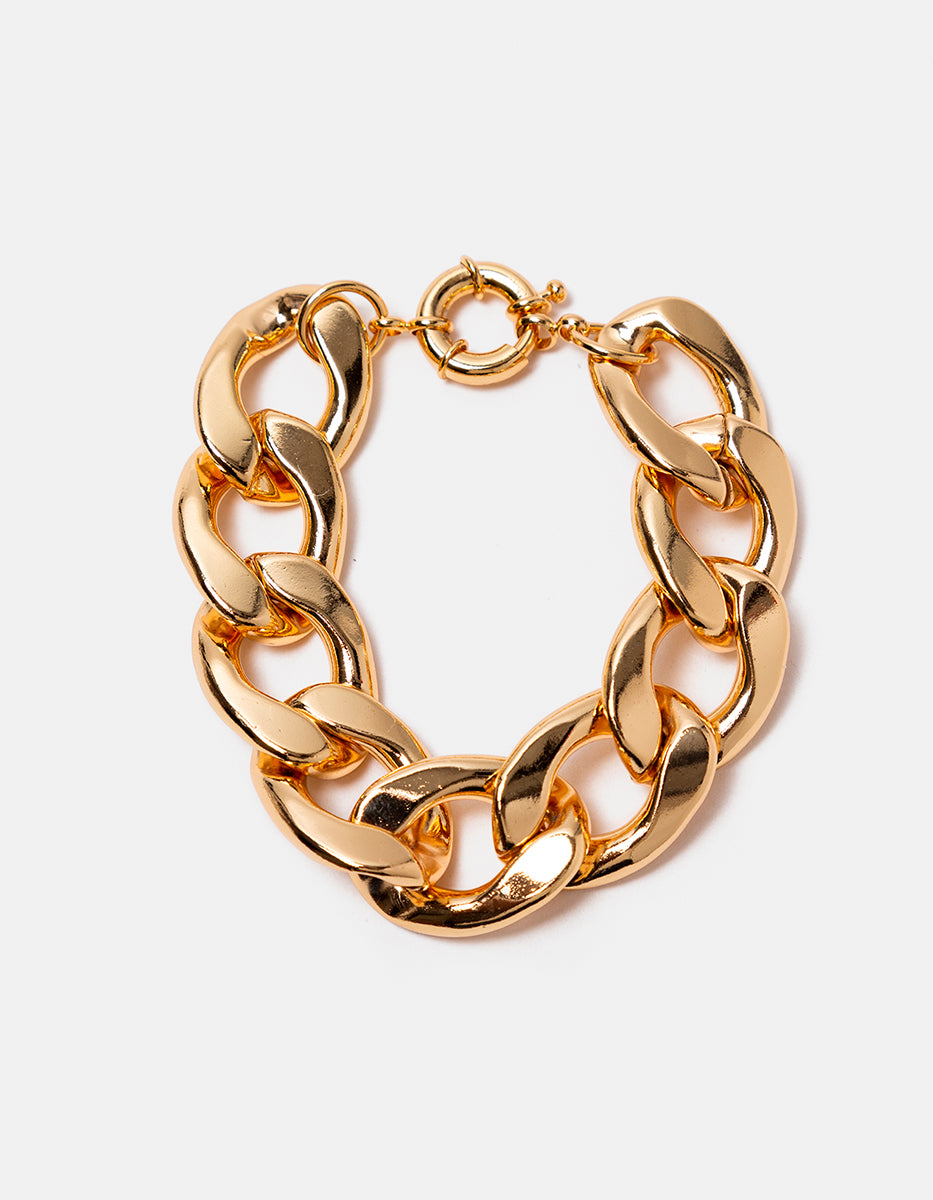 Pulsera de bronce con baño de oro 22 kt Fenicia