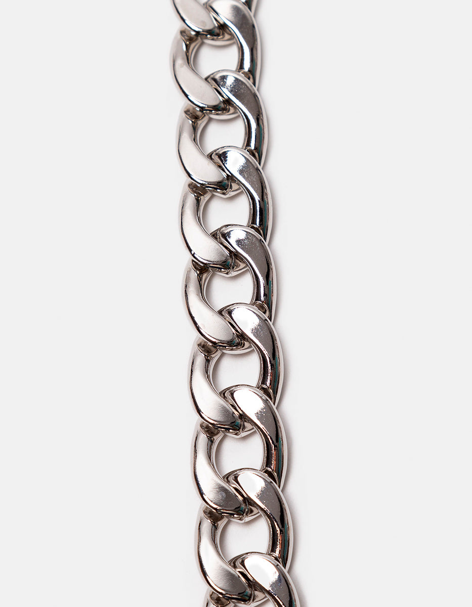 Pulsera de bronce con baño de rodio Fenicia