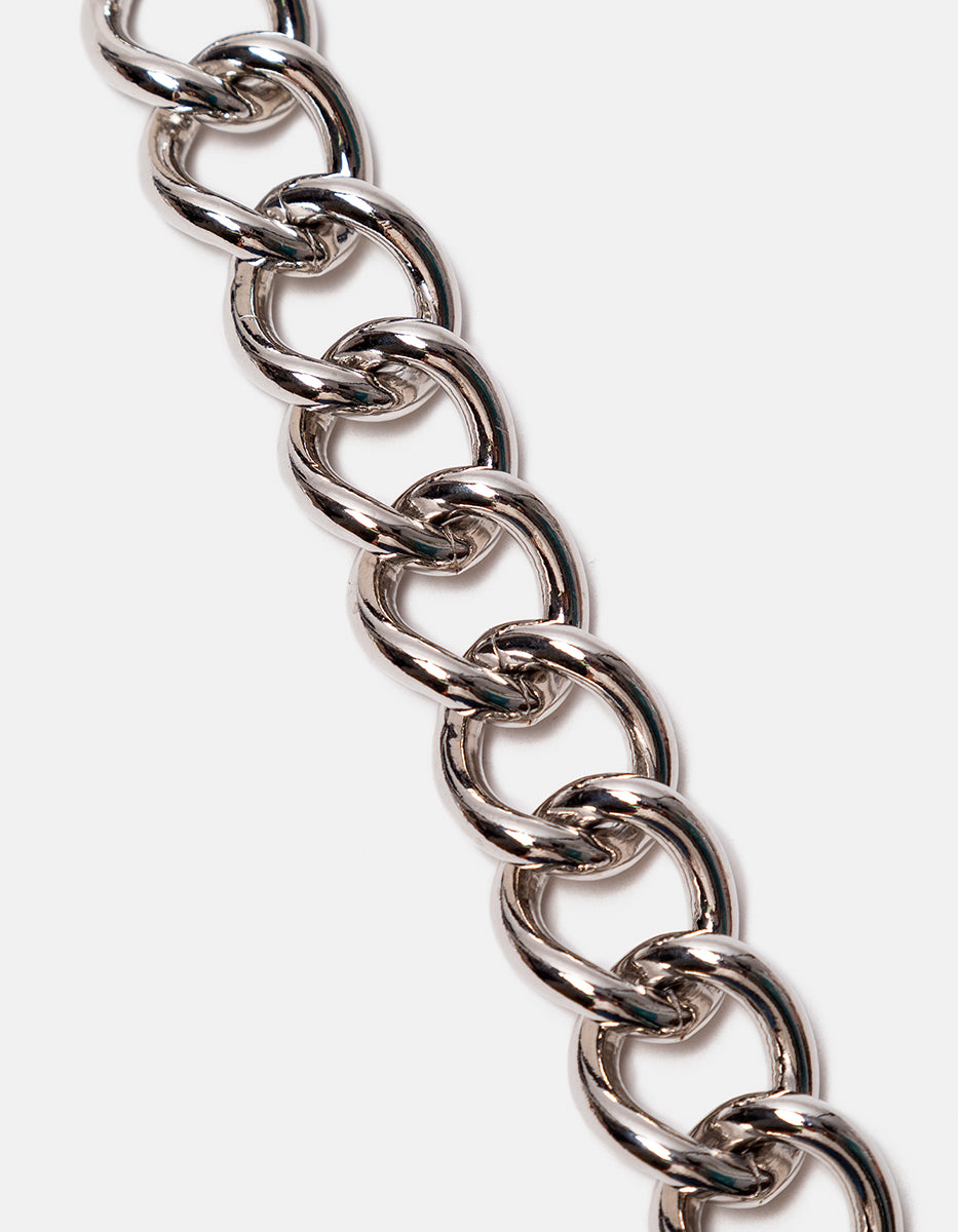 Pulsera de bronce con baño de rodio Fenicia