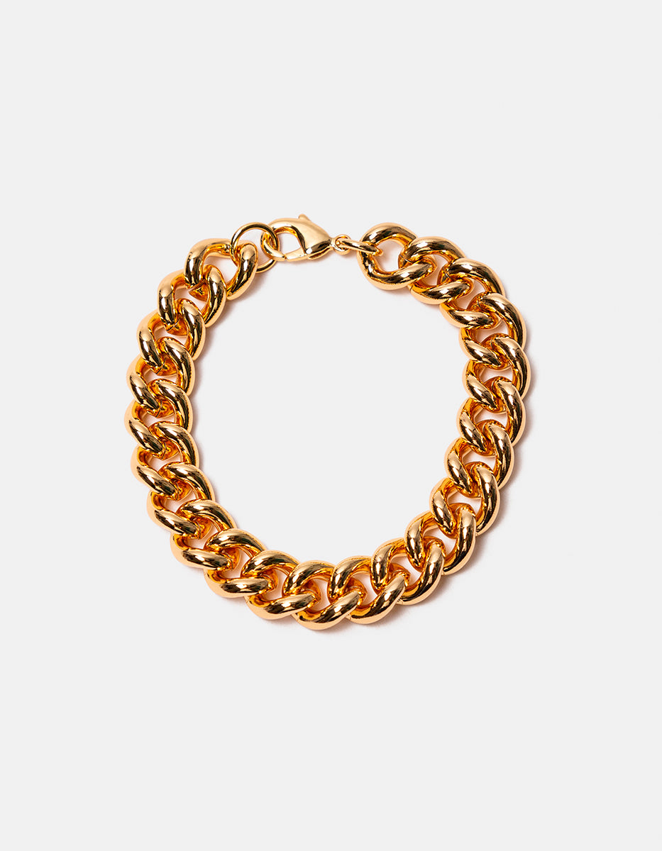 Pulsera de bronce con baño de oro 22 kt Fenicia