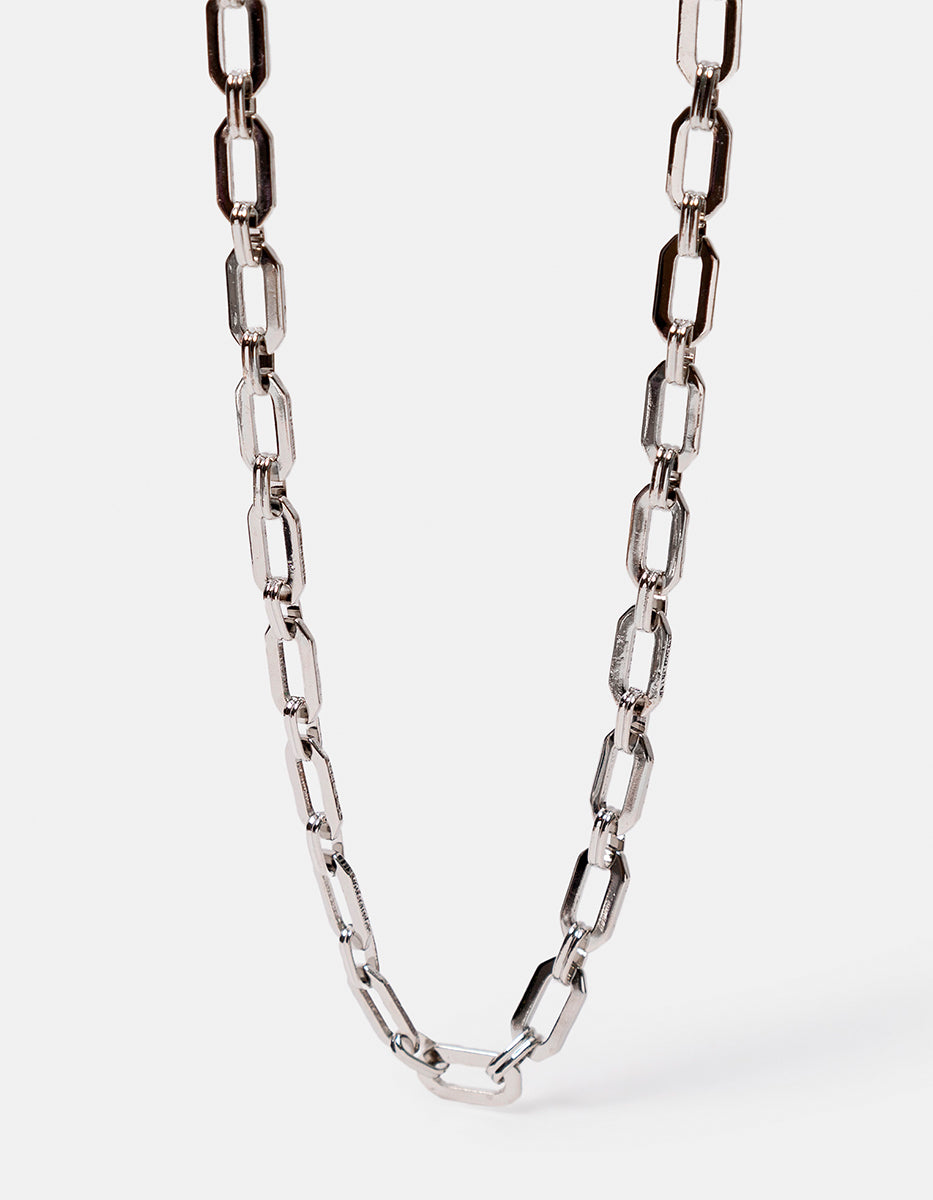 Collar de bronce con baño de rodio Fenicia