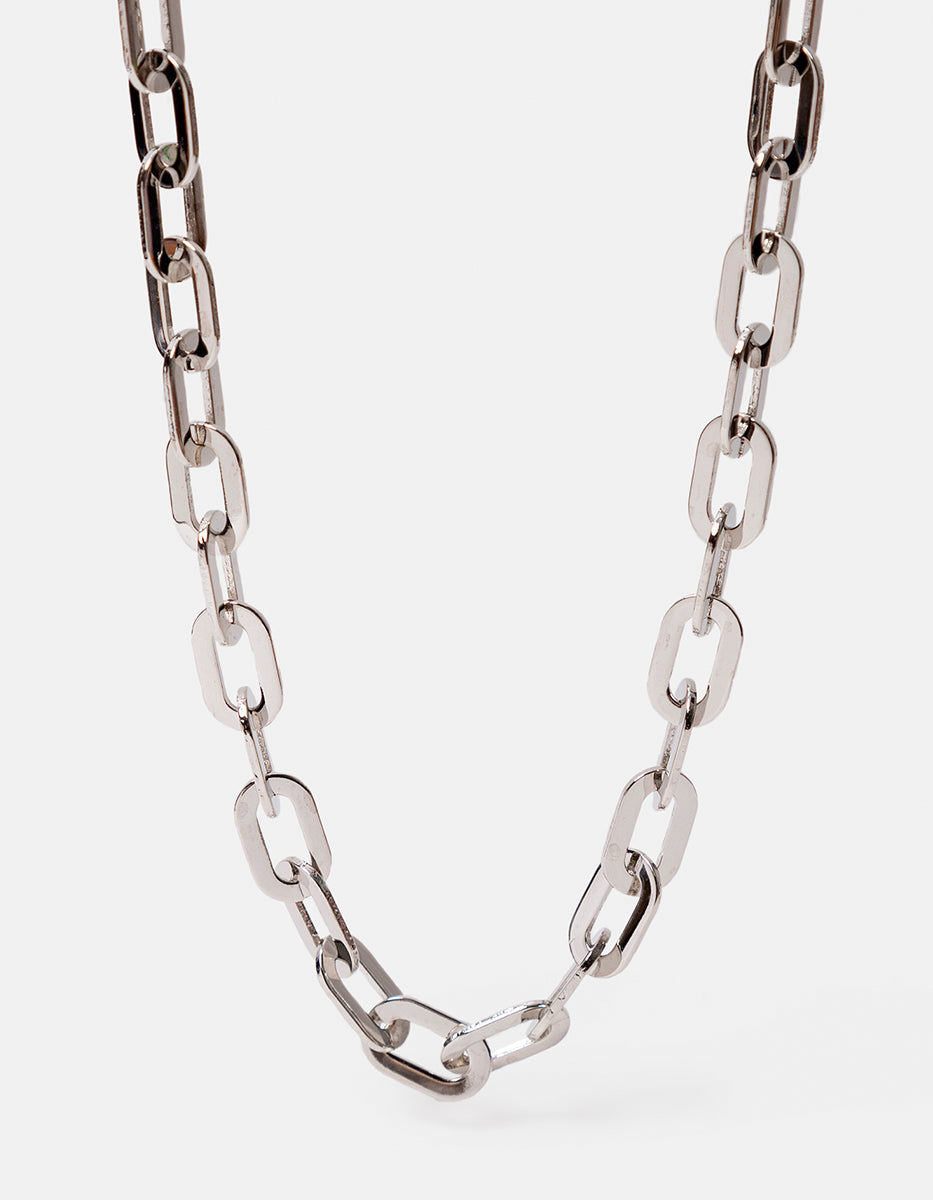 Collar de bronce con baño de rodio Fenicia