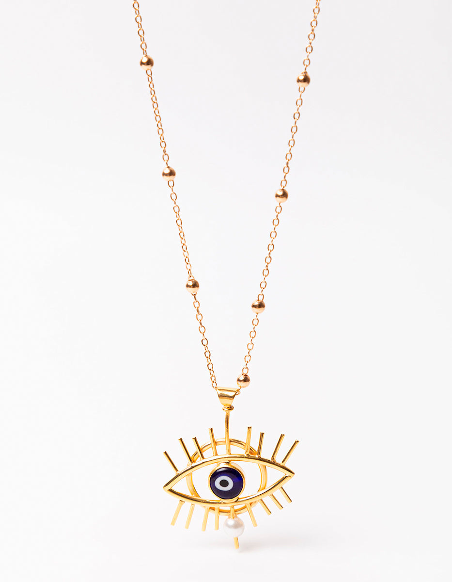 Collar  con dije ojo turco Visión