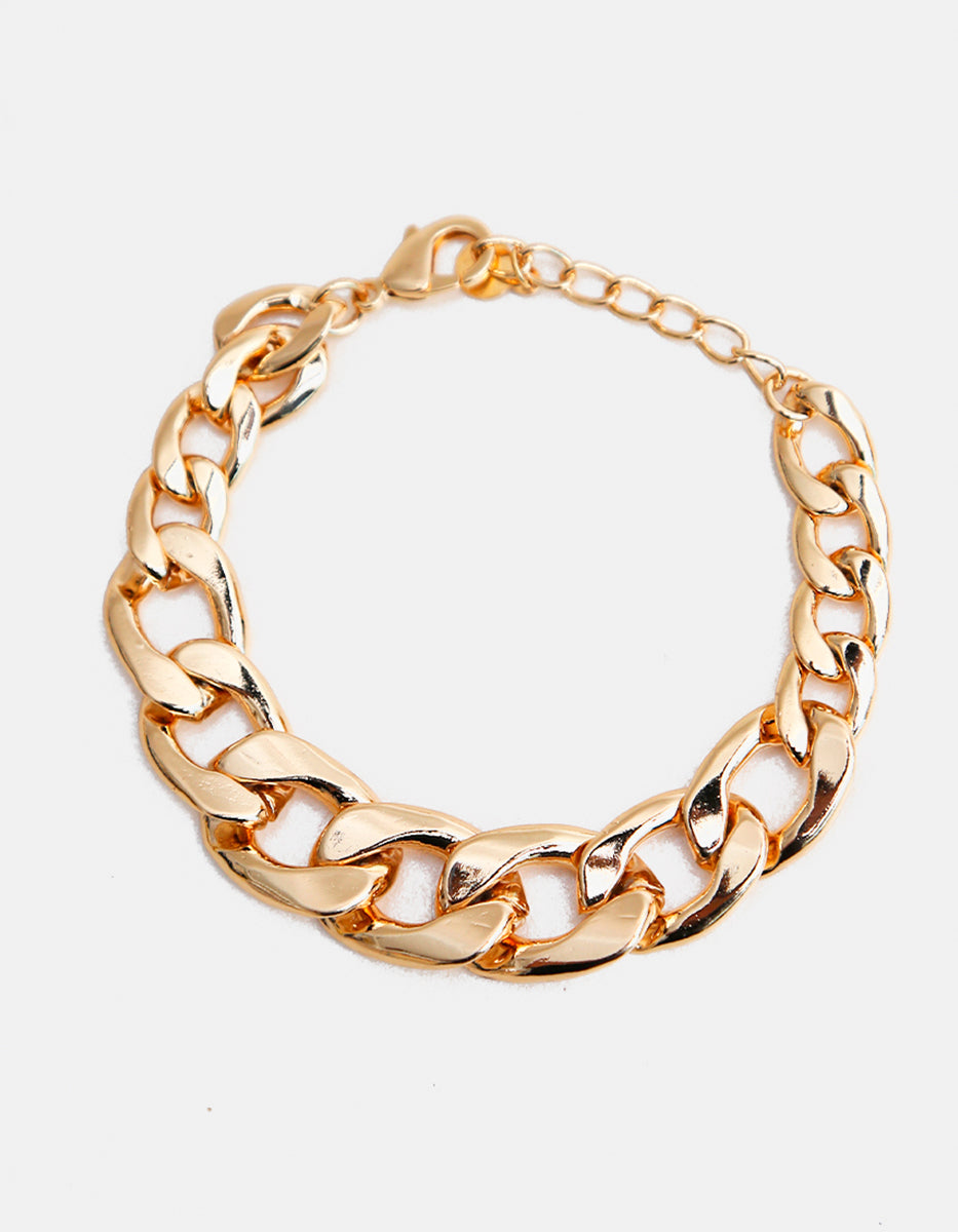 Pulsera de bronce con baño de oro 22 kt Fenicia