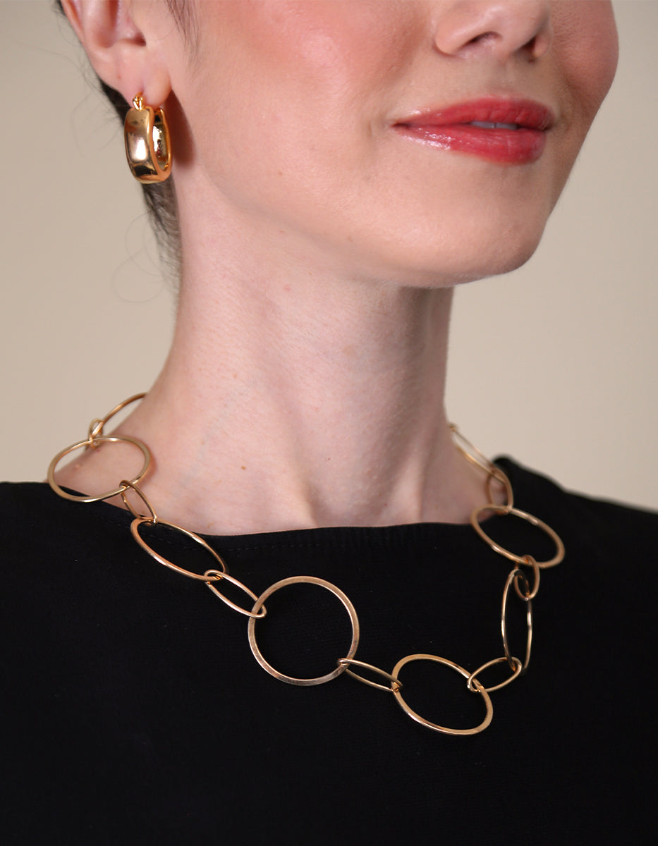 Collar de bronce con baño de oro 22kt Fenicia