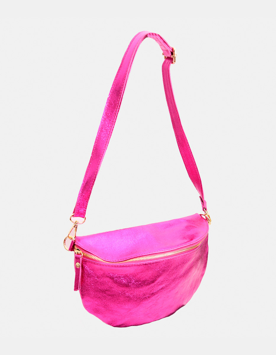 Chest Bag de Piel Color Rubelita Glam Bags