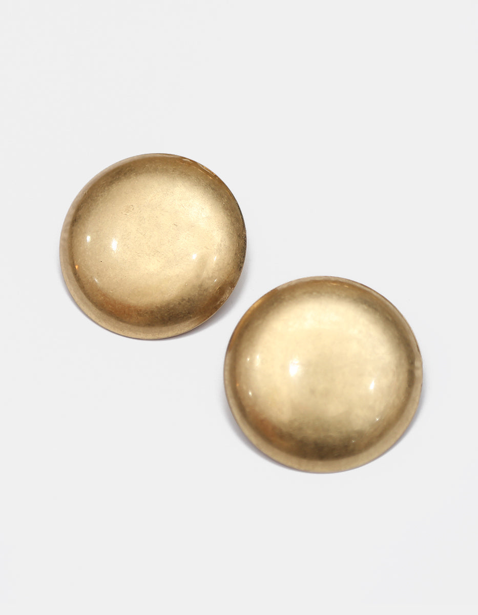 Aretes gold-filled de 22kt acabado mate