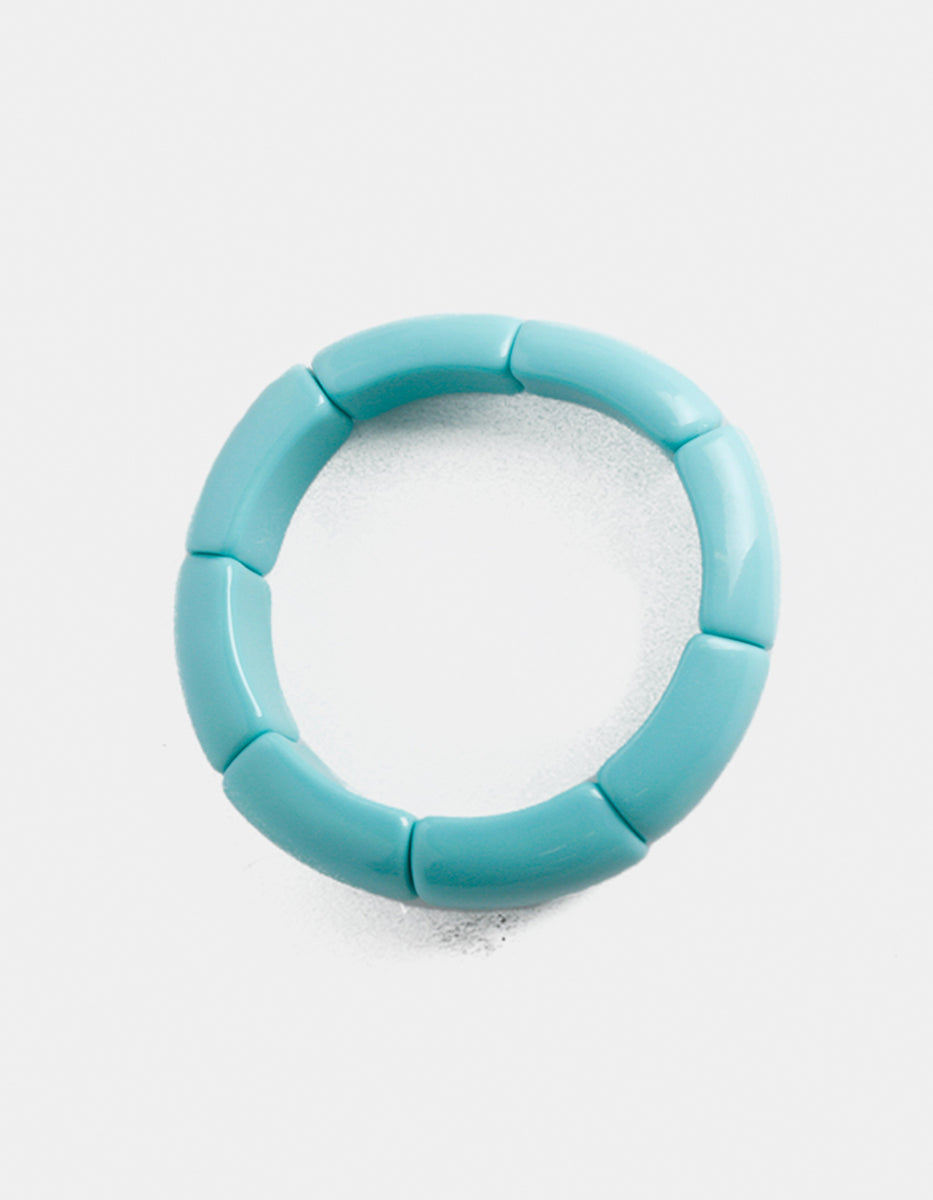 Brazalete chunky articulado de turquesa brillante Ultramar