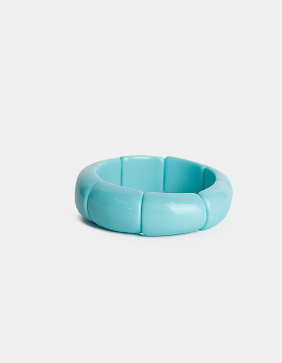 Brazalete chunky articulado de turquesa brillante Ultramar