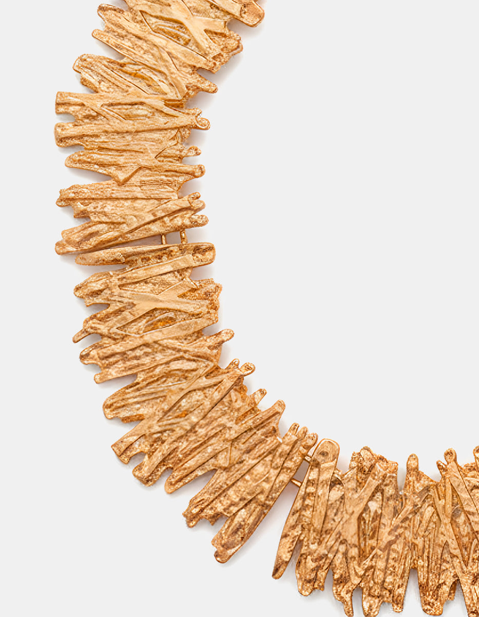 Collar Gold-filled con textura vintage Golden Chic