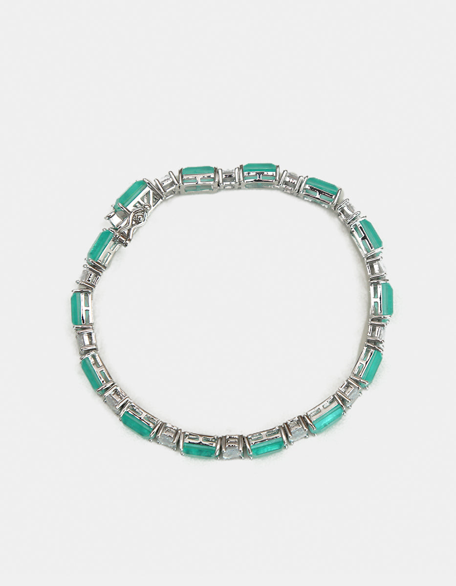 Pulsera de piedras Naturales paraiba Ave del Paraíso