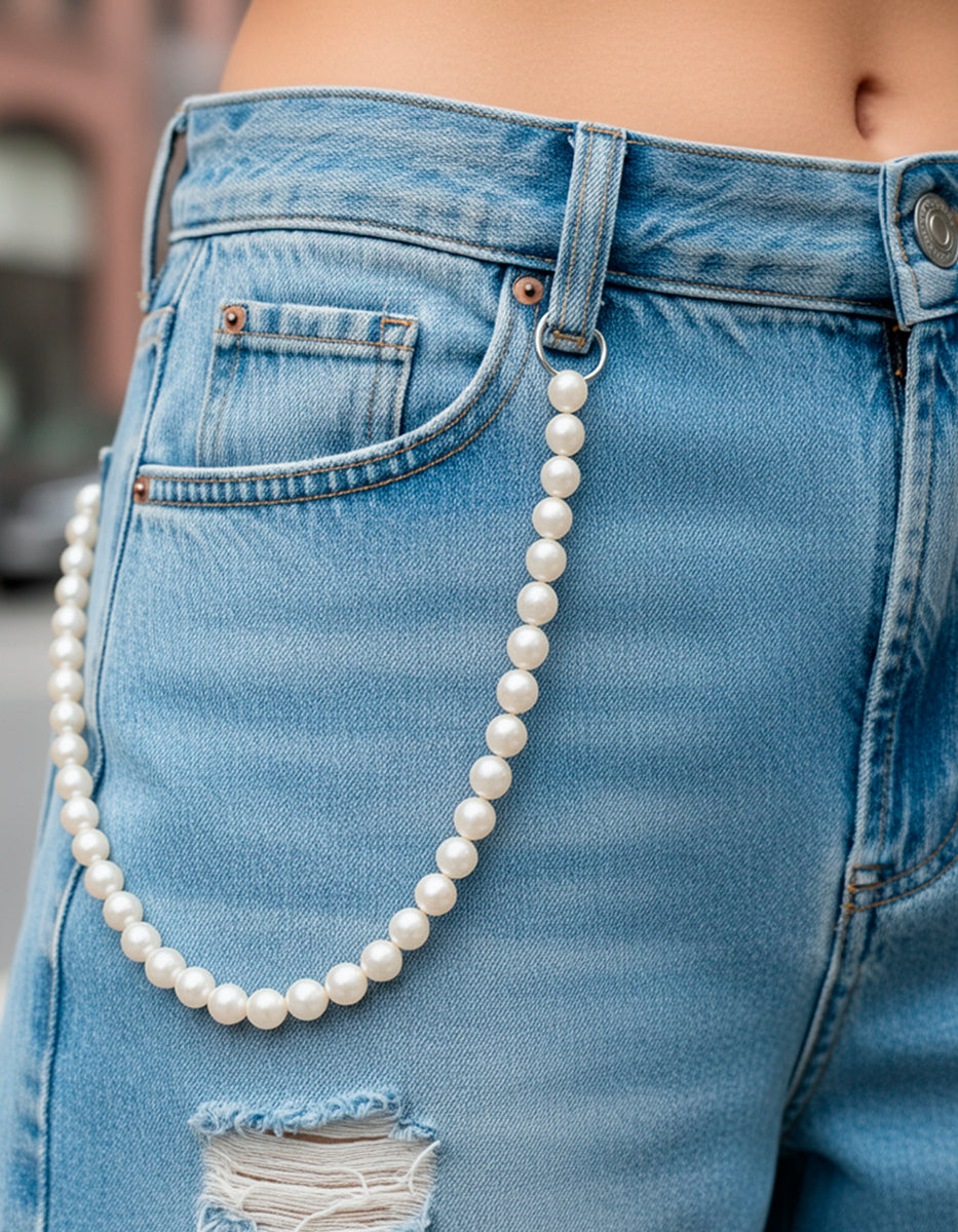 Collar anudado perla japonesa 9mm de 45cm largo Crush