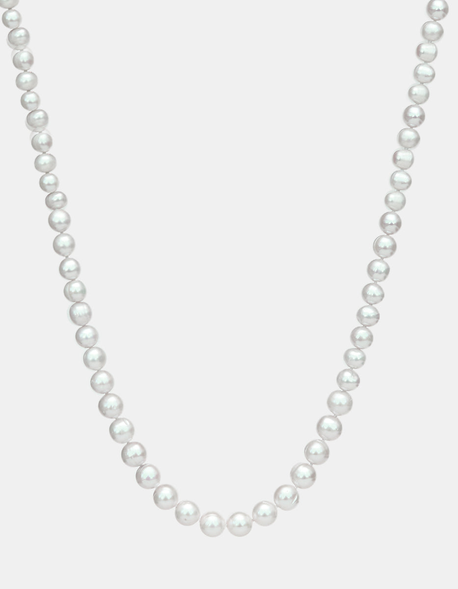 Collar anudado perla japonesa 9mm de 45cm largo Crush