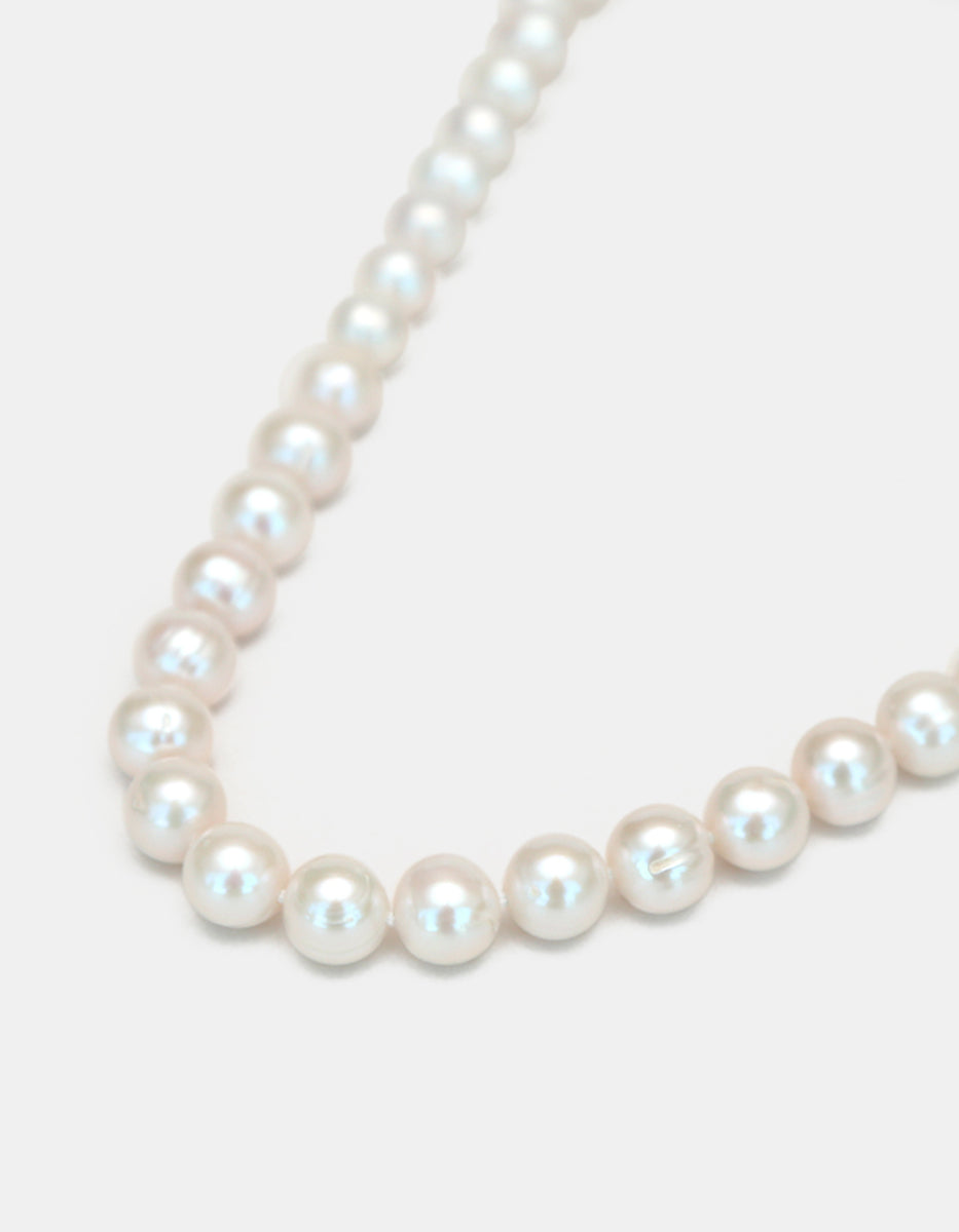 Collar anudado perla japonesa 9mm de 45cm largo Crush