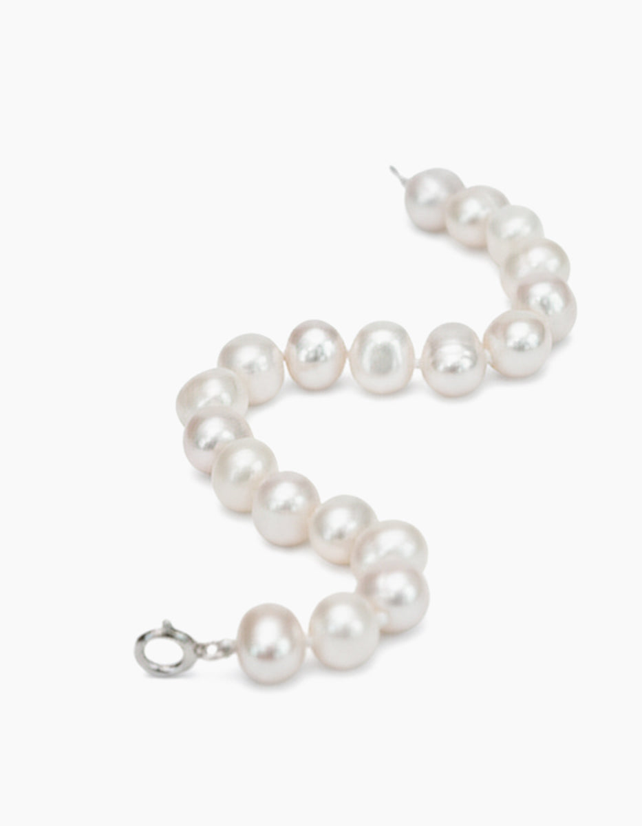 Pulsera anudada perla redonda japonesa 9mm Crush