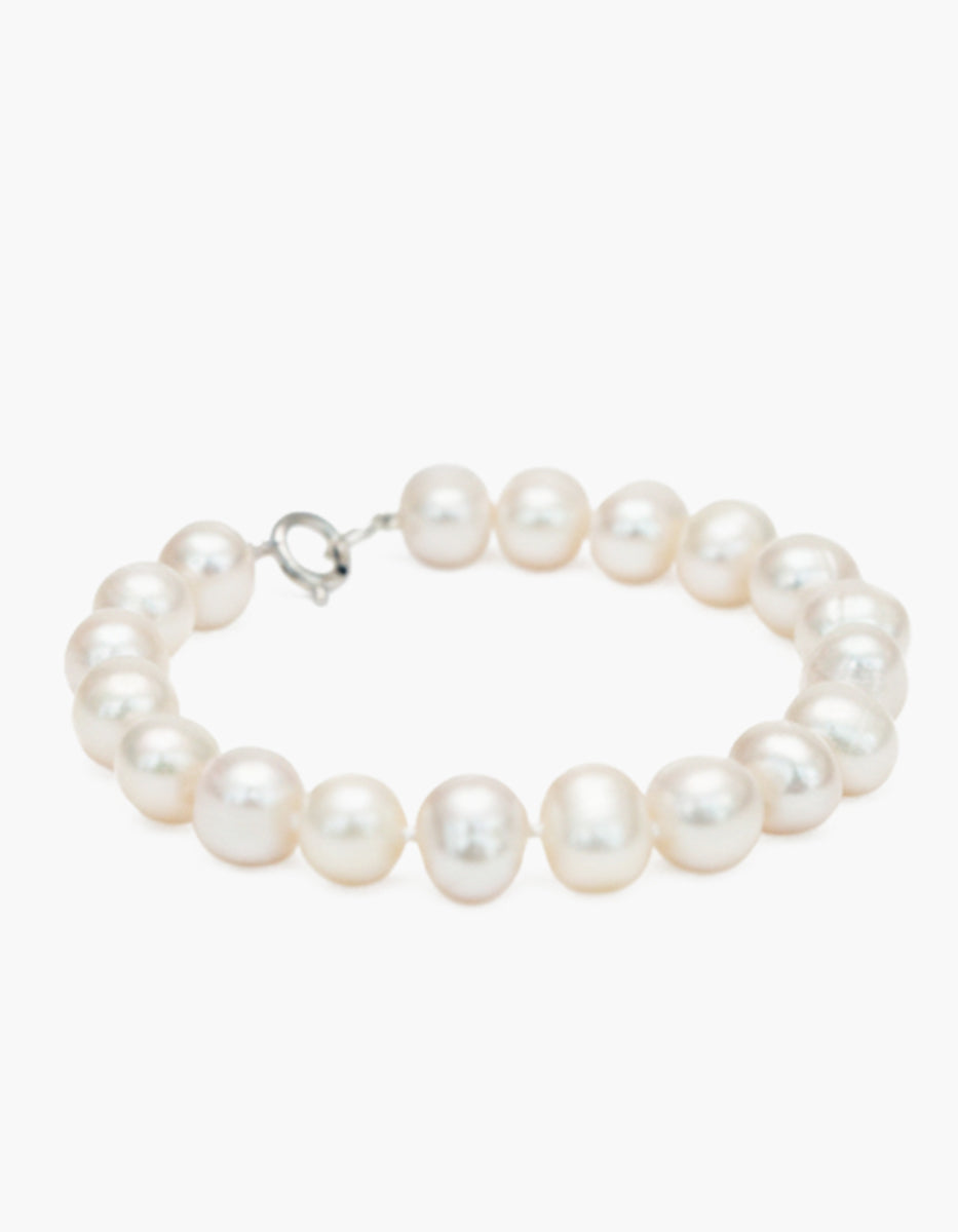 Pulsera anudada perla redonda japonesa 9mm Crush